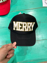 Load image into Gallery viewer, White Chenille Merry Trucker