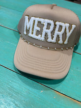 Load image into Gallery viewer, White Chenille Merry Trucker
