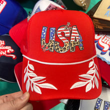 Load image into Gallery viewer, Leopard USA Trucker