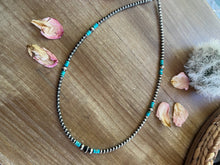 Load image into Gallery viewer, 19 Inch necklace with Sterling Silver Pearls