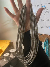 Load image into Gallery viewer, 18 inch  4mm silver plated necklace