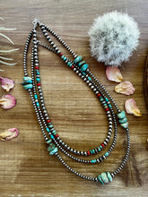 Load image into Gallery viewer, 19 Inch necklace with Sterling Silver Pearls