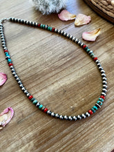 Load image into Gallery viewer, 6 mm Sterling Silver pearls necklace